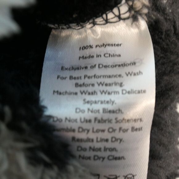 NWT Eddie Bauer Fleece Sweatshirt Women Large Black Camo Outdoor Chic Athleisure - Picture 11 of 11